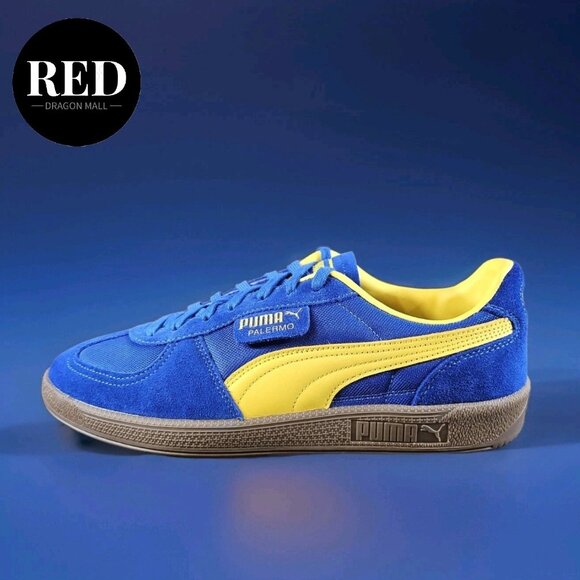 Puma Palermo Update Vintage Shoes 401364 02 Blue Sunny Yellow - Men\'s Size 10.5 main image 12